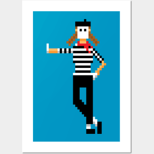 Street Performer - Pixel Art Posters and Art